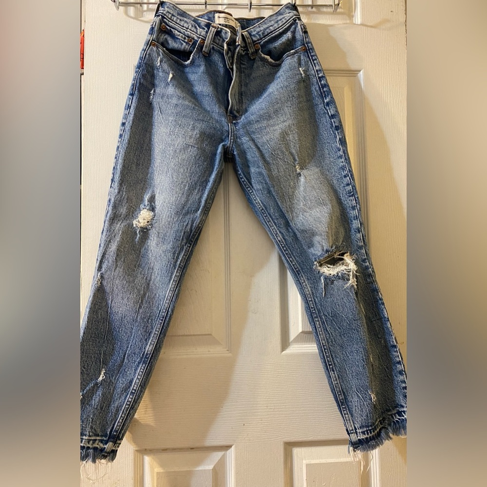 Abercrombie and Fitch The Mom High Rise Jeans 27/4S
